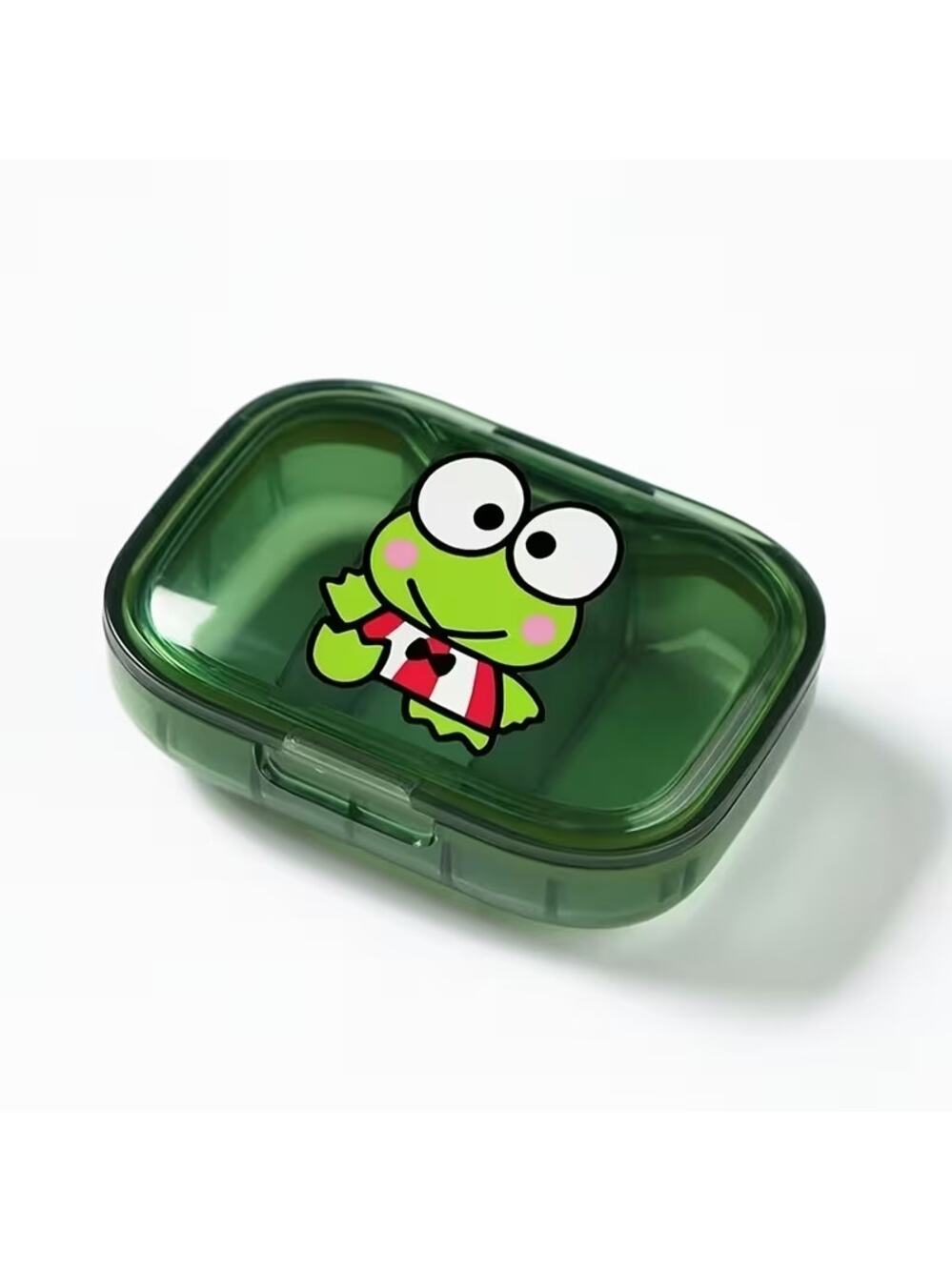 #6821 Keroppi Pill Case - 3 compartment